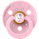Bibs X Moomin Baby Pink Mix Napp Colour 2-Pack Dreaming Latex