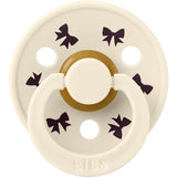 Bibs Ivory/Plum Napp Colour Holiday Rosett 2-Pack Latex