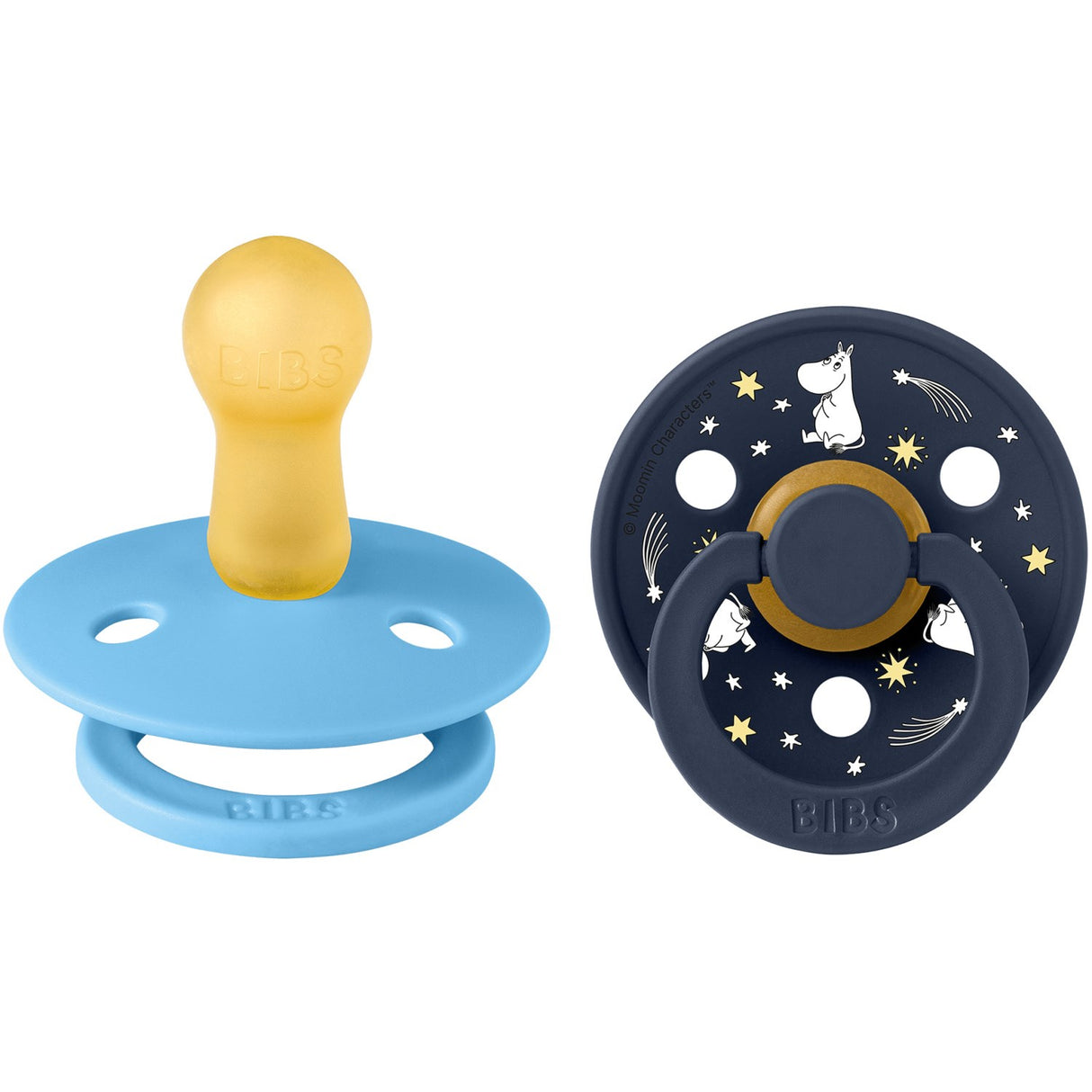 Bibs X Moomin Breeze Mix Napp Colour 2-Pack Good Night Latex