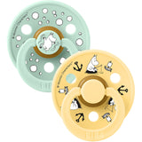 Bibs X Moomin Nordic Mint Mix Napp Colour 2-Pack Sailing Latex