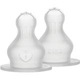 Bibs Baby Flaska Nipple Round Silikon 2-Pack Thick Flow