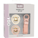 Bibs Blush Colour Napp & Loop Clip Gift Sett Latex