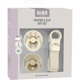 Bibs Ivory Colour Napp & Loop Clip Gift Sett Latex