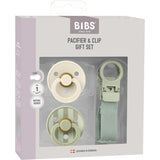 Bibs Sage Colour Napp & Loop Clip Gift Sett Latex