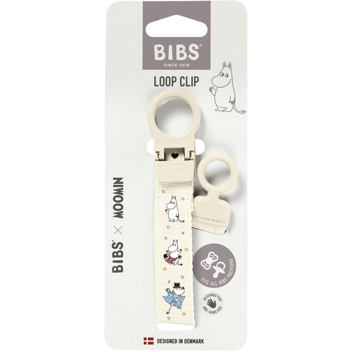 Bibs X Moomin Ivory Napp Clip Loop