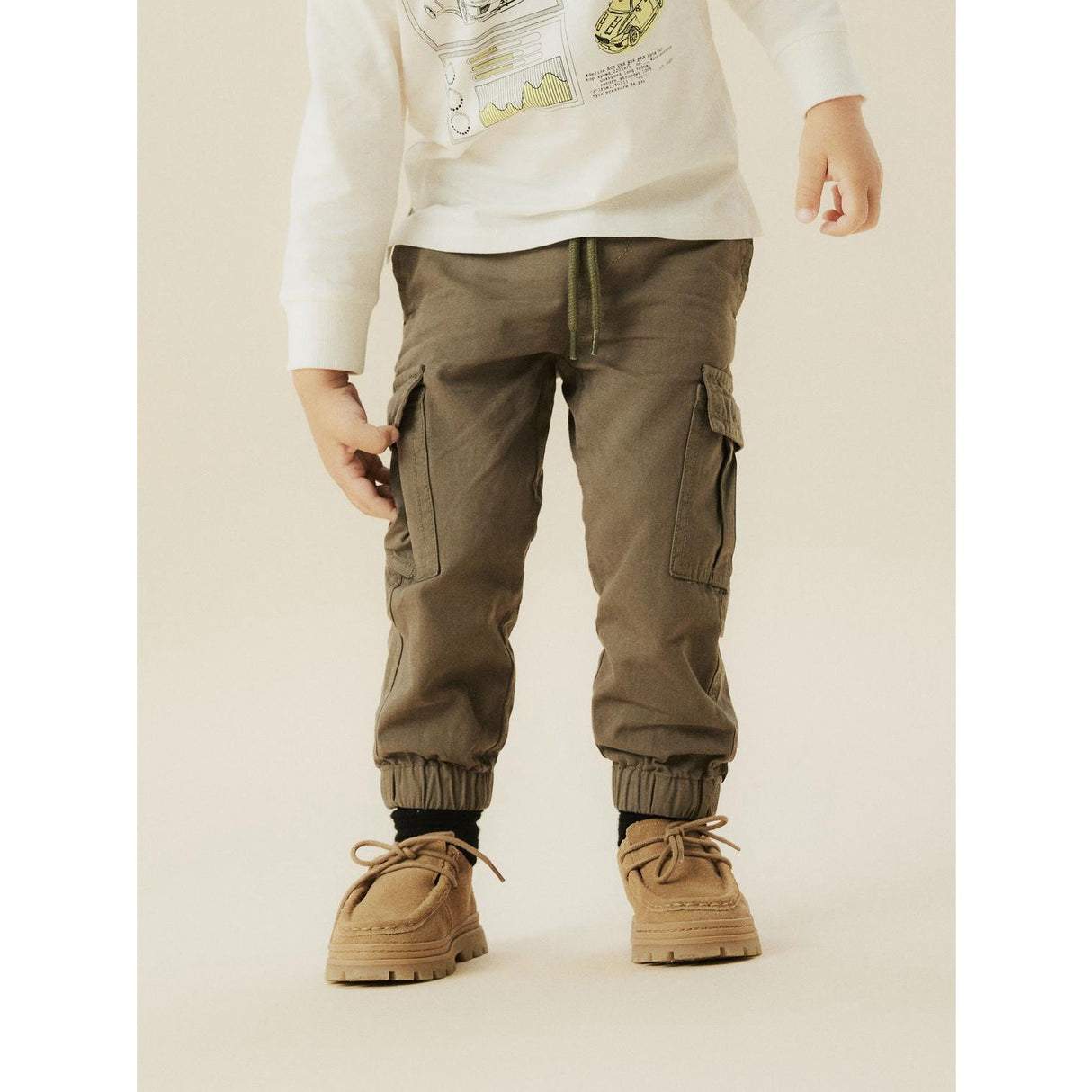 Name It Dusty Olive Nmmryan Twill Cargo Byxor R 5553-Va Tb