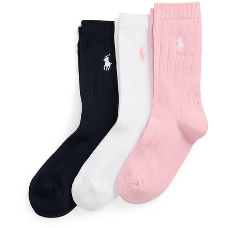 Polo Ralph Lauren Multi Girl Crew Strumpo 3-Pack