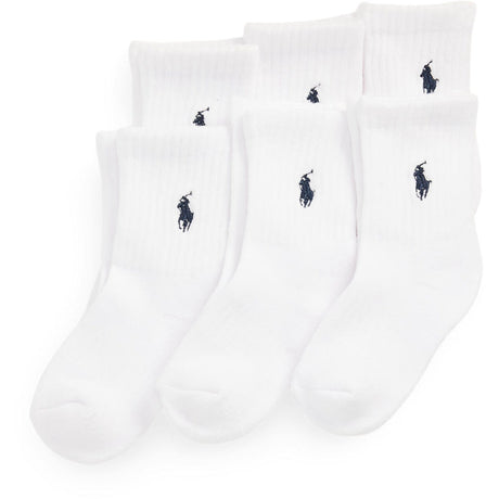Polo Ralph Lauren White Boy Crew Strumpo 6-Pack