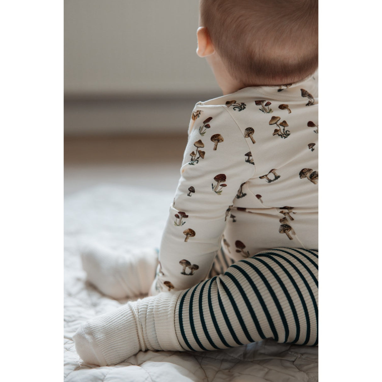 Petit Piao Dark Sea/off White Legging Modal Striped