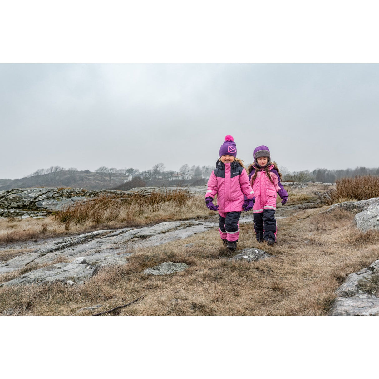 Didriksons Sweet Pink Skare Kids Sett