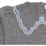 COPENHAGEN COLORS Dk Grey/Blue Comb. Cashmere Blus W. Krage Deco