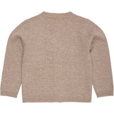 COPENHAGEN COLORS Sand/Lavender Comb. Cashmere Cardigan W. Poplin Rosett