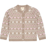 COPENHAGEN COLORS Sand Comb. Cashmere Pattern Cardigan