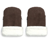 KongWalther Chocolate Brown Faux Suede Østerbro Handskar