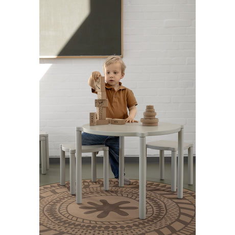 by KlipKlap Sand-Grey Stacking Stool