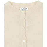 Konges Sløjd Fanga Antique White Venti Pointelle Cardigan GOTS