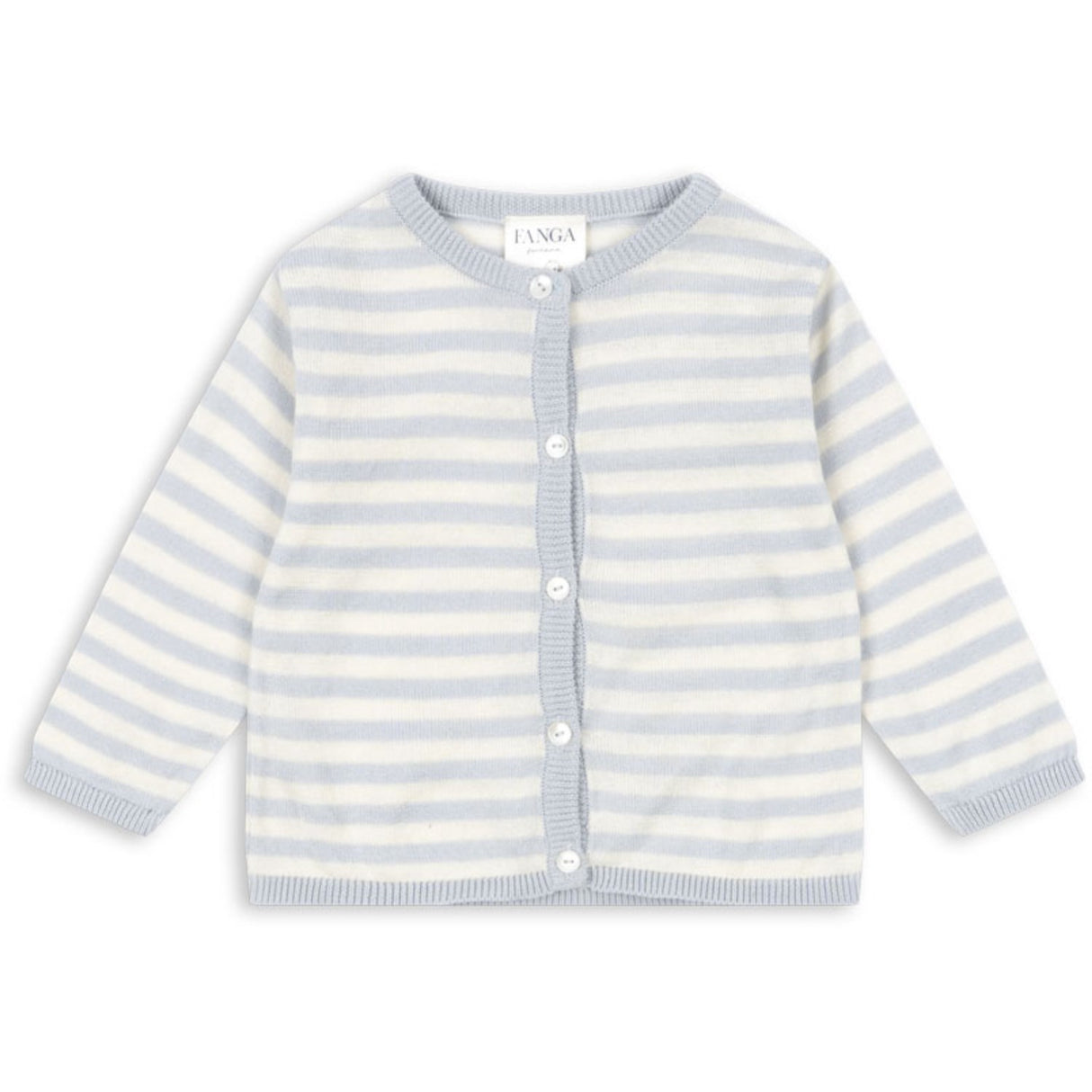 Konges Sløjd Fanga Gray Dawn Venti Stickad Cardigan GOTS