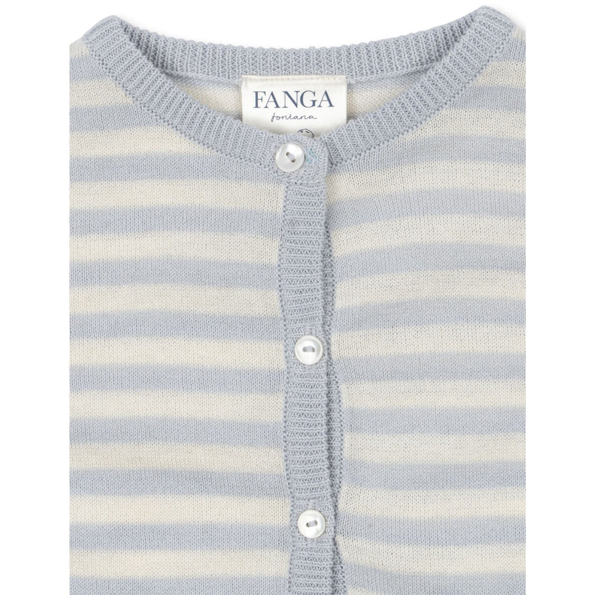 Konges Sløjd Fanga Gray Dawn Venti Stickad Cardigan GOTS