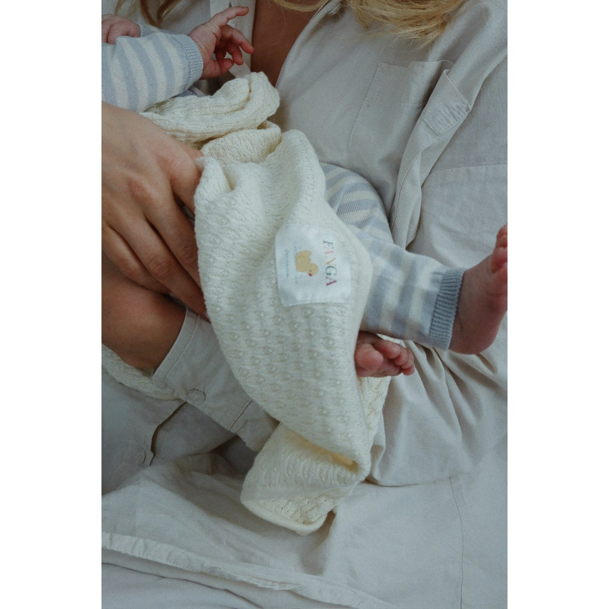 Konges Sløjd Fanga Gray Dawn Venti Stickad Cardigan GOTS