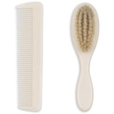 Konges Sløjd Fanga Beige Baby Hairbrush Sett