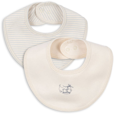 Konges Sløjd Fanga Blue Mix Fio Stripe 2 Pack Haklapp OCS