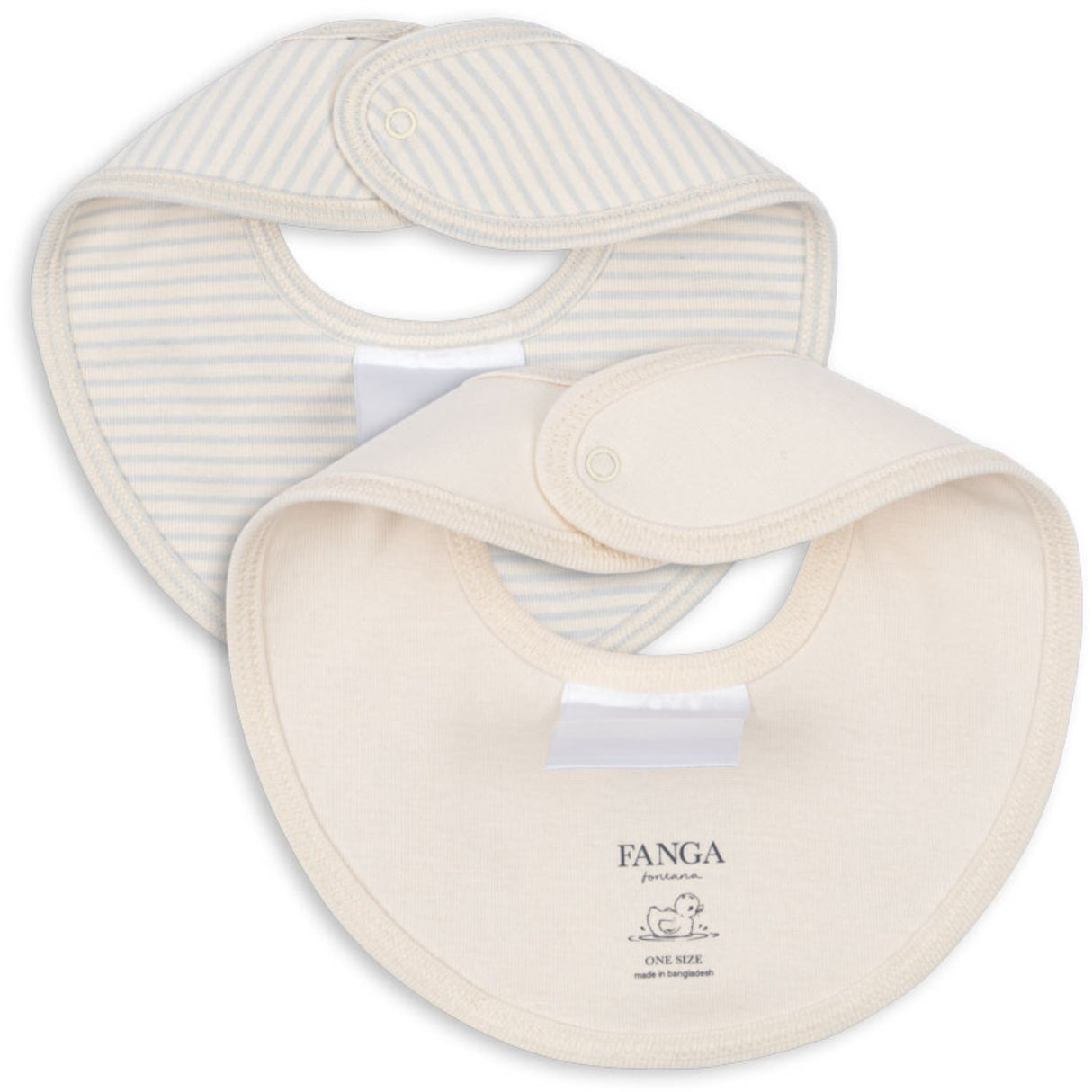 Konges Sløjd Fanga Blue Mix Fio Stripe 2 Pack Haklapp OCS