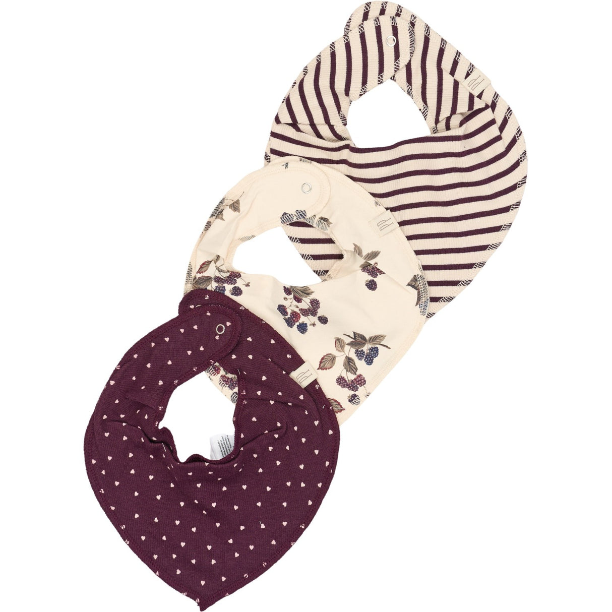 Petit Piao Black Berry Haklapp Modal 3 Pack