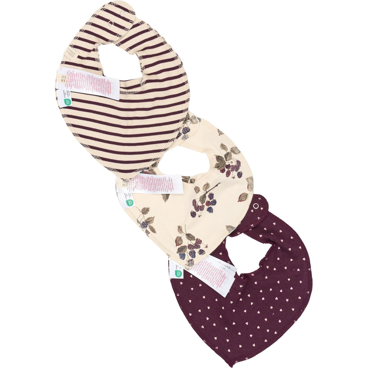 Petit Piao Black Berry Haklapp Modal 3 Pack