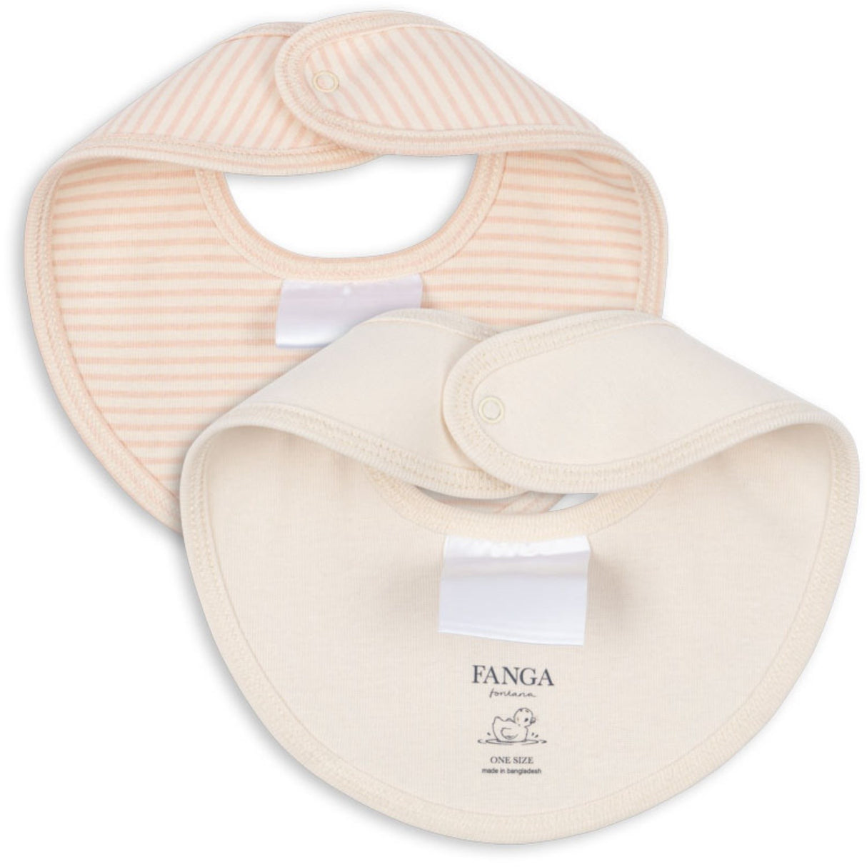 Konges Sløjd Fanga Blush Mix Fio Stripe 2 Pack Haklapp OCS