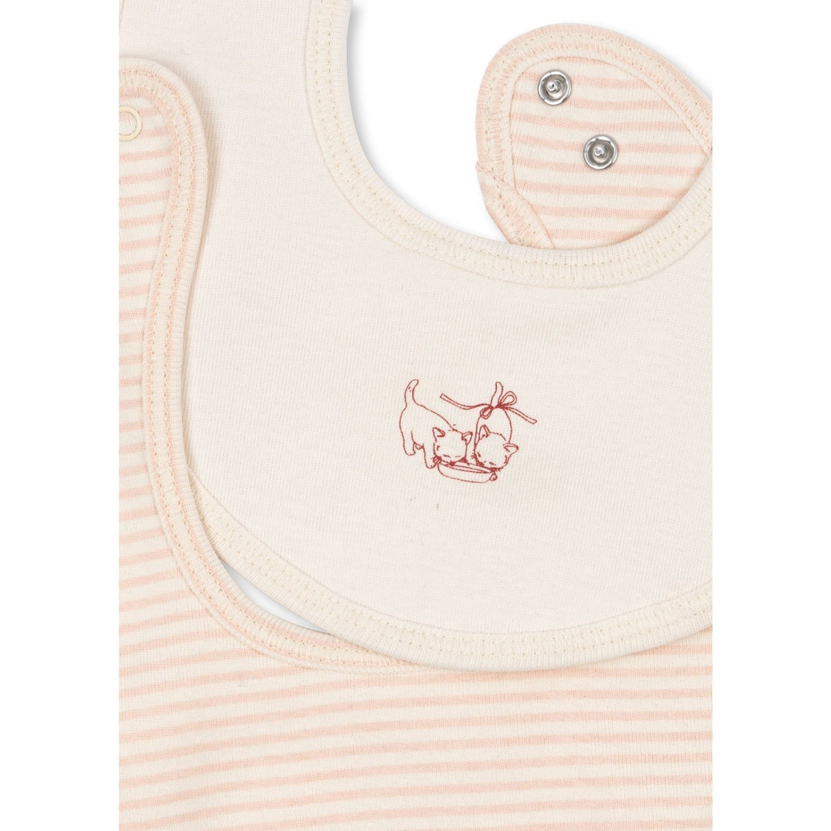 Konges Sløjd Fanga Blush Mix Fio Stripe 2 Pack Haklapp OCS