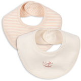Konges Sløjd Fanga Blush Mix Fio Stripe 2 Pack Haklapp OCS