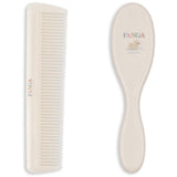 Konges Sløjd Fanga Beige Baby Hairbrush Sett