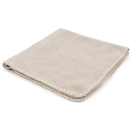 Konges Sløjd Fanga Oatmeal Melange Erba Ull Fleece Baby Filt