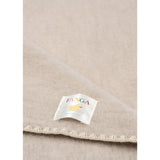 Konges Sløjd Fanga Oatmeal Melange Erba Ull Fleece Baby Filt