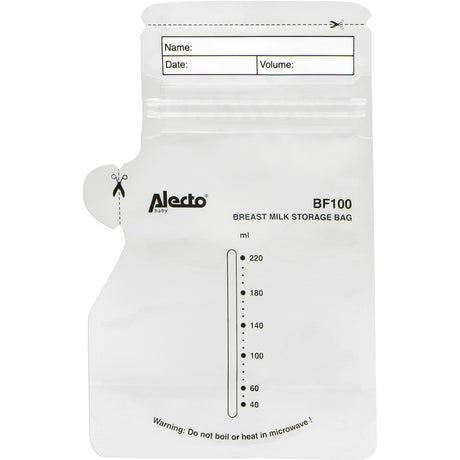 Alecto 100Pk Breast Milk Förvaring Bags