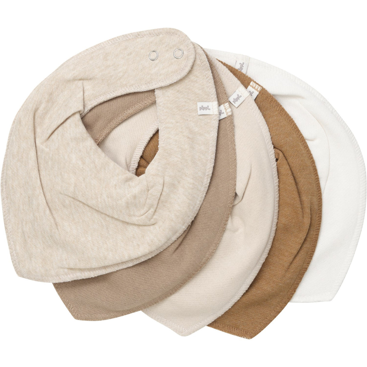 Pippi Rainy Day Bandana Haklapp - Solid (5-Pack)