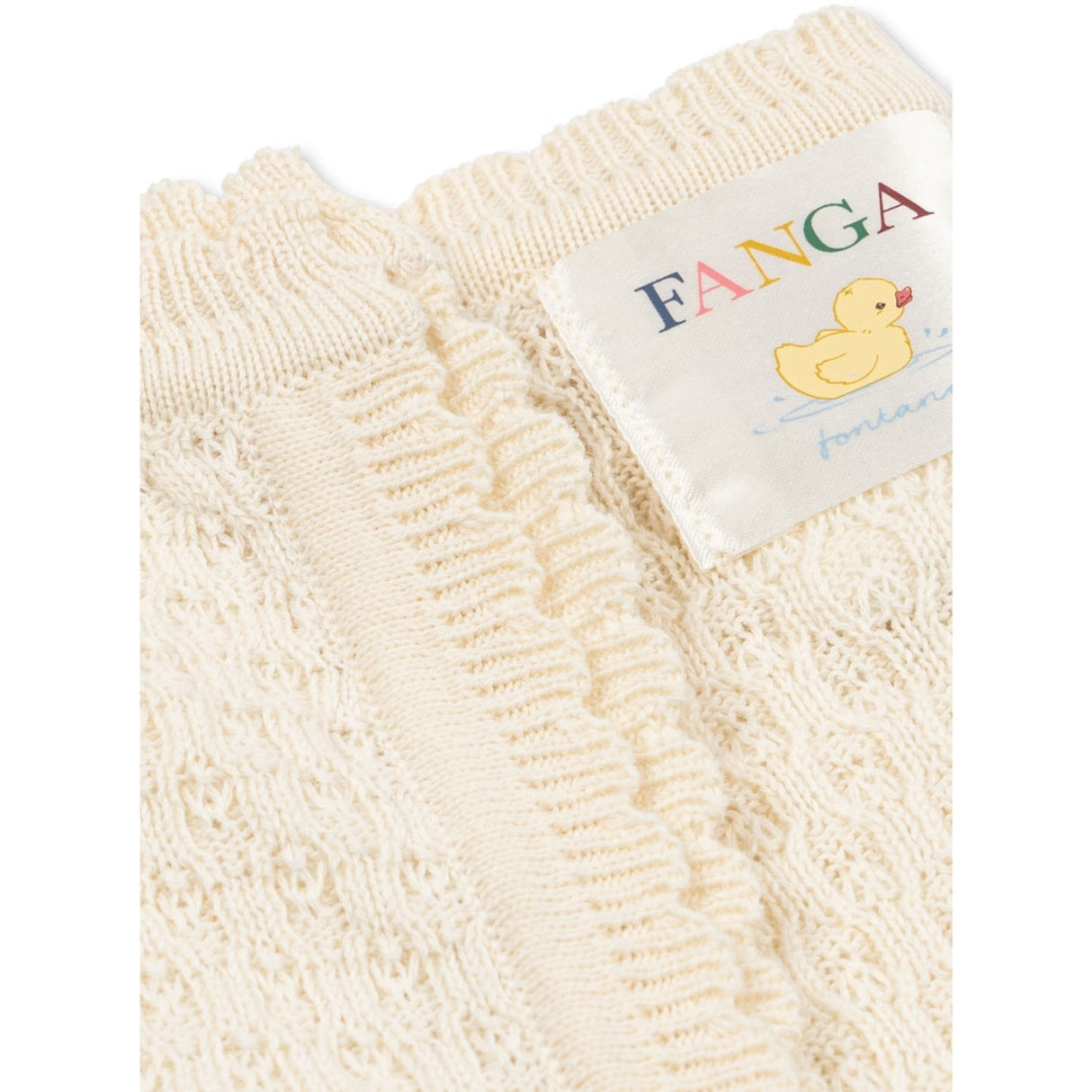 Konges Sløjd Fanga Antique White Venti Pointelle Filt GOTS