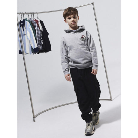 Name It Grey Melange Nkmsteven Ls Nreg Sweat Wh Bru