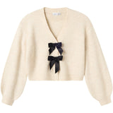 Name It Jet Stream Black Bow Nkfrina Ls Stickad Card