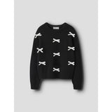 Name It Black Bright White Bow Nkfsonja Ls Stickad