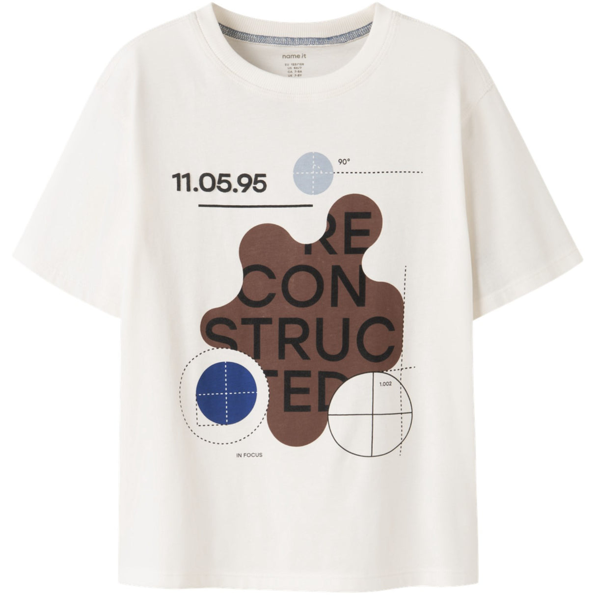 Name It Cloud Dancer Nkmoakley Ss Nreg Topp Bf