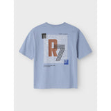 Name It Rain Washed Nkmoakley Ss Nreg Topp Bf