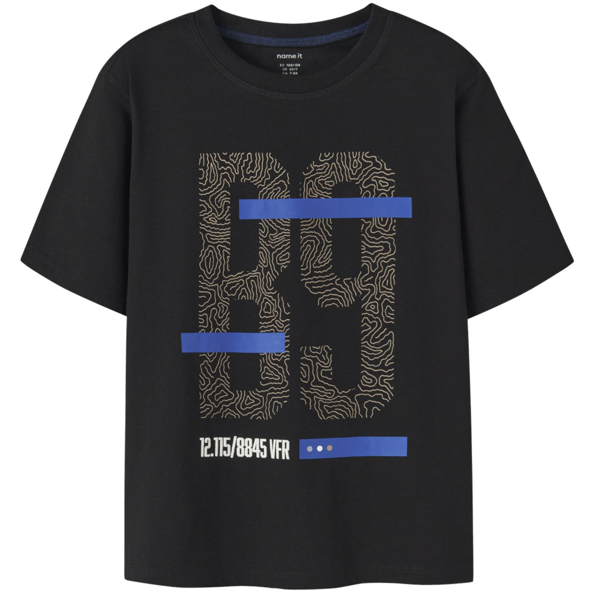 Name It Black Nkmoakley Ss Nreg Topp Bf