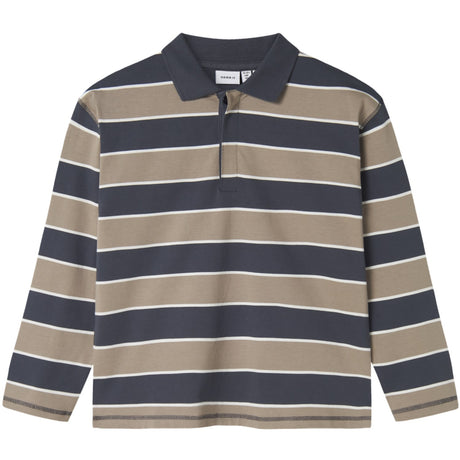 Name It Roasted Cashew Nkmollie Ls Rlx Pikétröja Bf