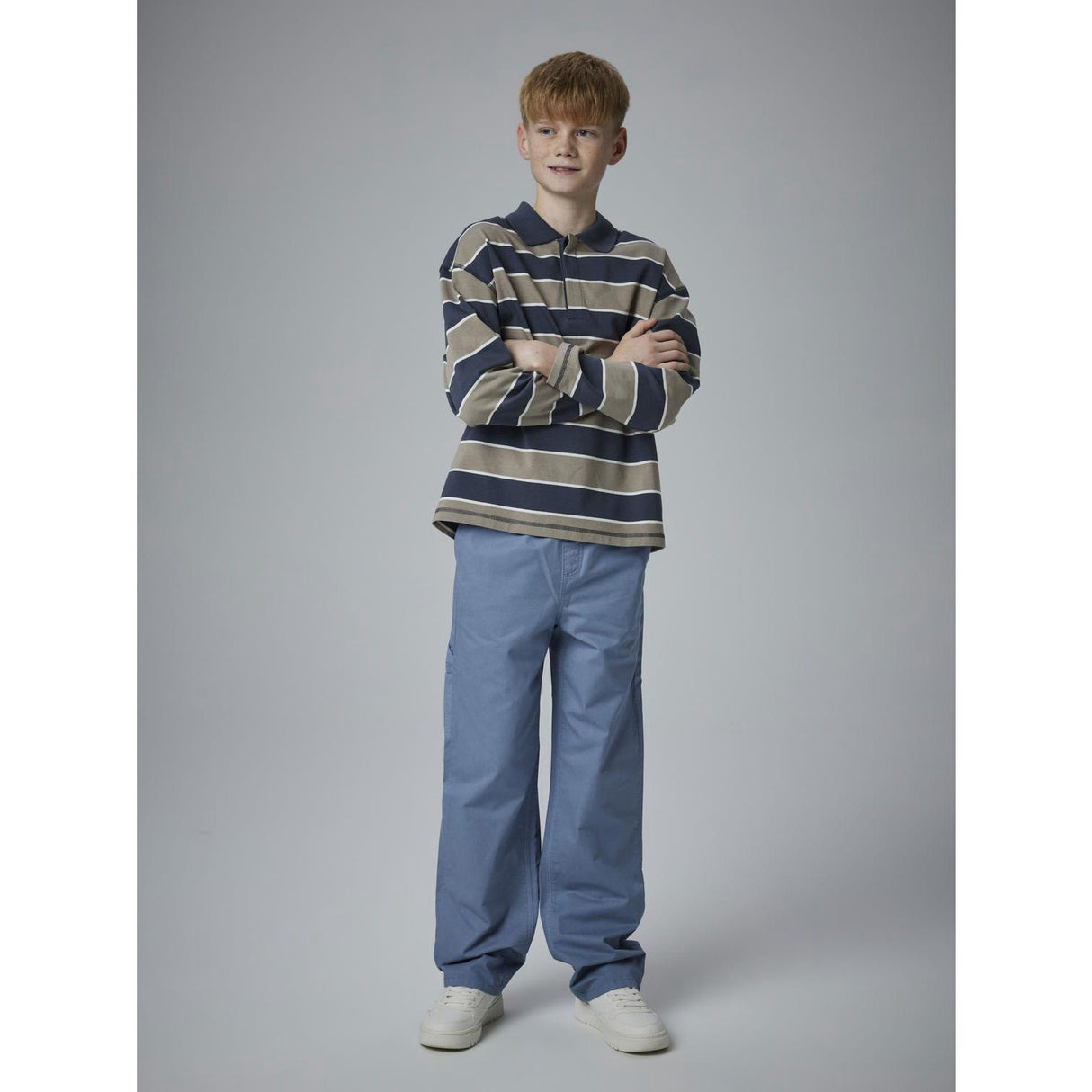 Name It Roasted Cashew Nkmollie Ls Rlx Pikétröja Bf