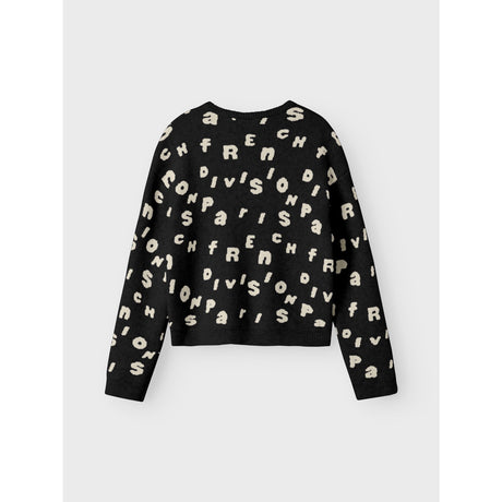 Name It Black Nkfoline Ls Stickad Bf