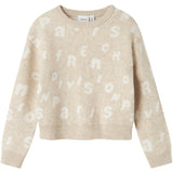 Name It Sandshell Nkfoline Ls Stickad Bf