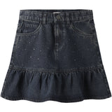 Name It Dark Midnight Denim Nkfthea Rhine Dnm Kjol 2424-Im S