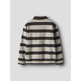 Name It Delicioso Island Fossil + Kentucky Blue Nkmromeo Ls Nreg Sweat Pikétröja Bru