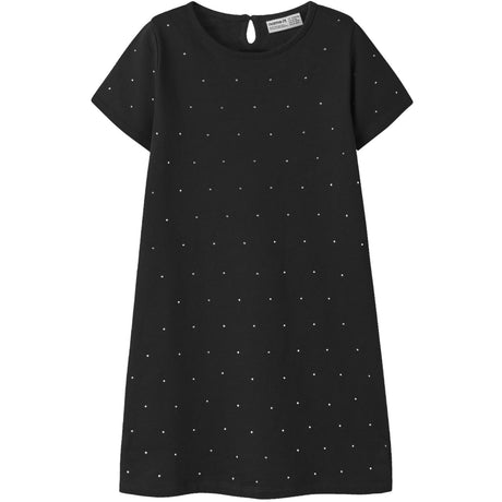 Name It Black Nkfronja Ss Sweat Klänning Bru